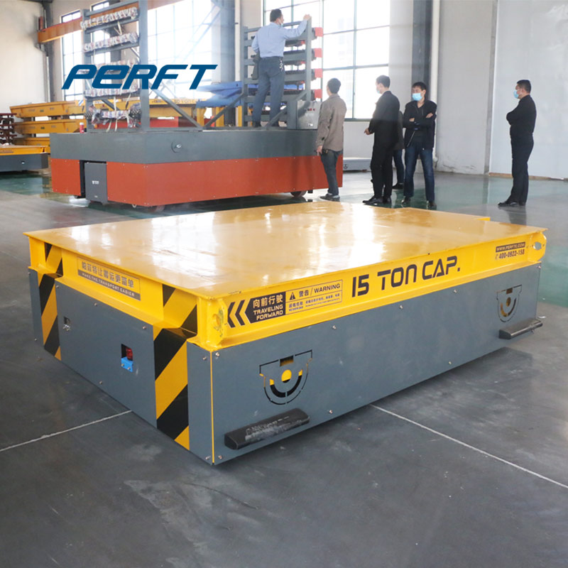 Trackless remote control transfer vehicle running on cement ground