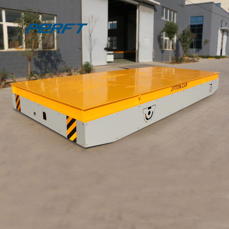 industrial electric operated transfer trolley for foundry workshop