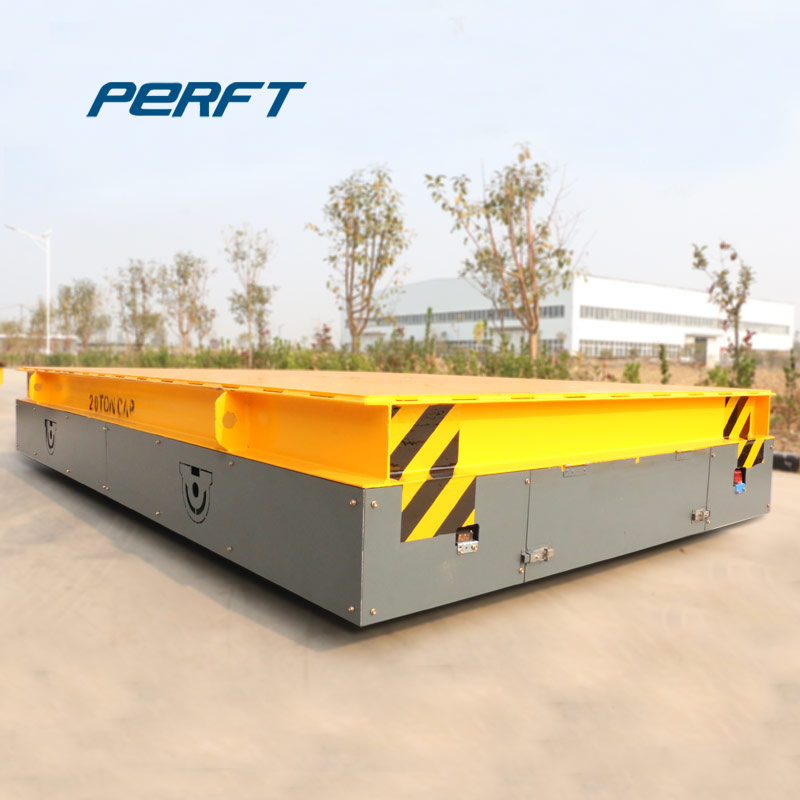 Large tonnage remote control trackless handling flat car