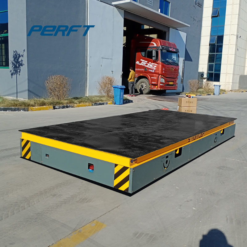 5T handling flat car, small size, no track, battery power supply, handle control