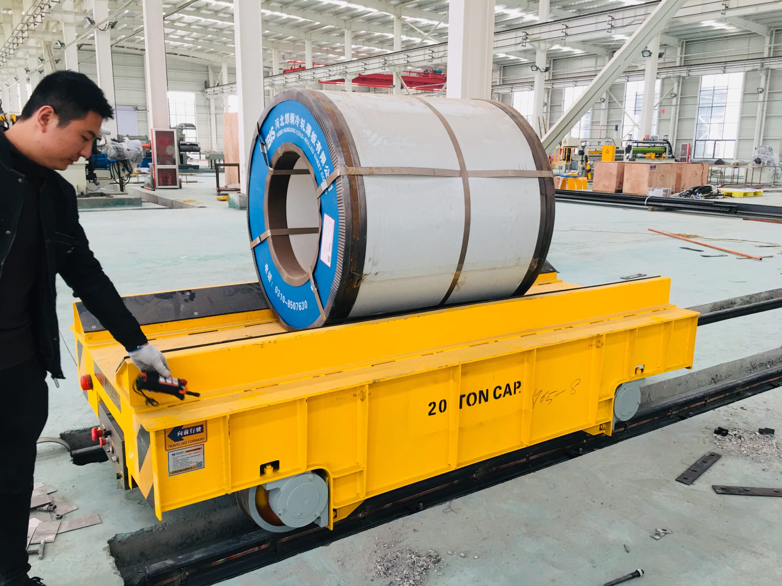 Apply in Industry Warehouse Steerable Transfer Bogie
