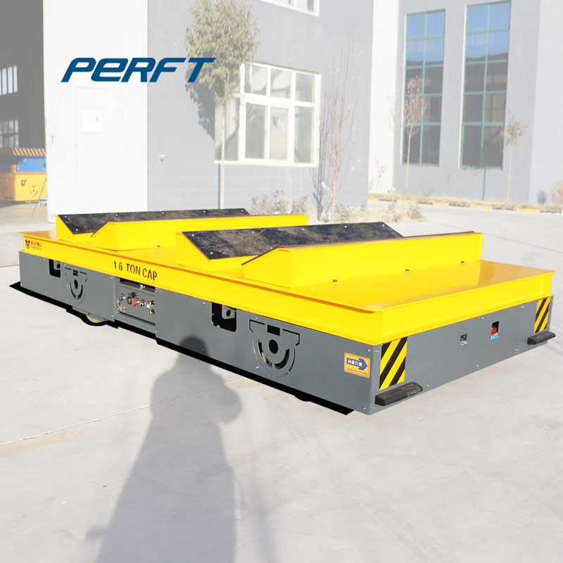 Bwp-25t Steel Coil Automated Transfer Trolley Wagon on Cement