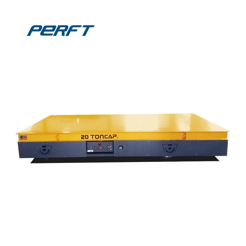 Customized 1-100 Ton Factory Trackless Transfer Flat Car