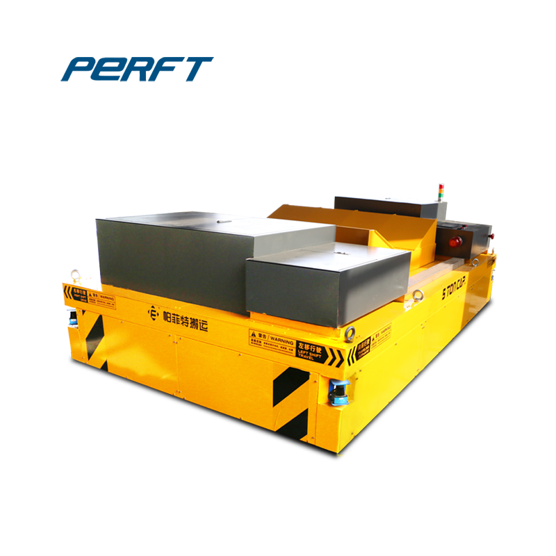 20t Battery Powered Cart Steel Factory Scrap Material Transfer Trolley