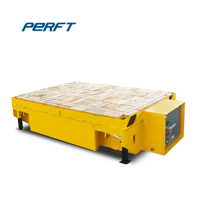 Production Line Use Electric Flat Carriage Railway Transfer Vehicle