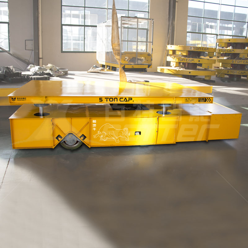 20t Cargo Transport Cart Flat Towed Trolley in Workshop