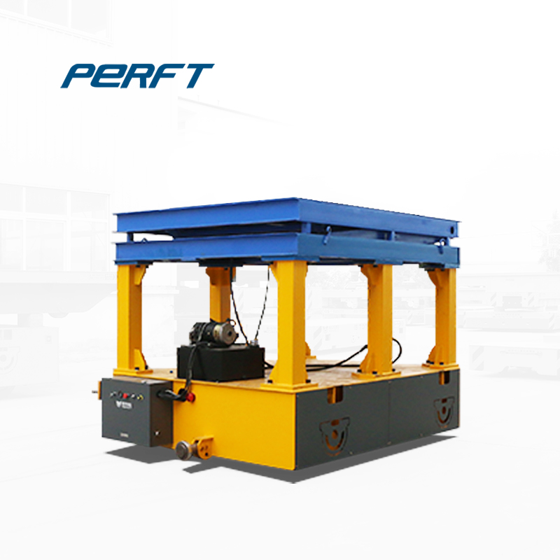 Hydraulic lifting Industrial motorized battery trolley