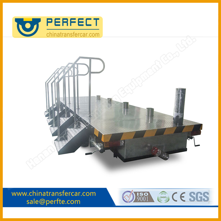 Custmoized 50t Car Trailer To Handling Metal Parts On Rail