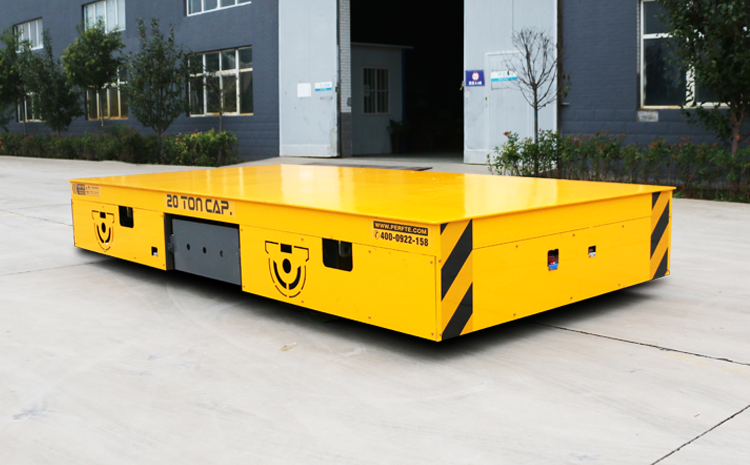 The Cement Motorized Transportation Shunter Trolley For Warehouse
