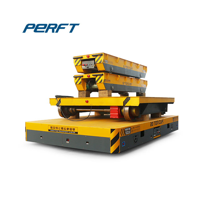 Industrial Use Electric Rail Transfer Flat Bed Cart