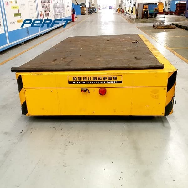 Cable reel powered track transfer cars for transporting workshop equipment workpieces