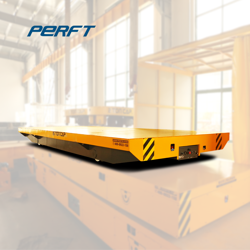 Supply electric railway car transport to transport materials form unloading zone inside the warehouse