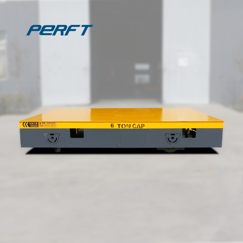 Remote control trackless transfer trolley for material handling in workshops