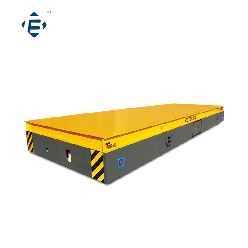The carrying capacity of 16 ton rail flat cart is strong