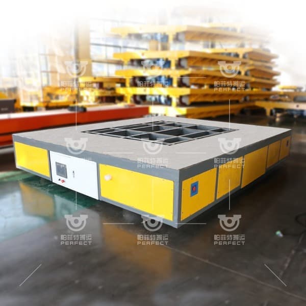 AGV capacity 10T to move materials on Epoxy floor operation