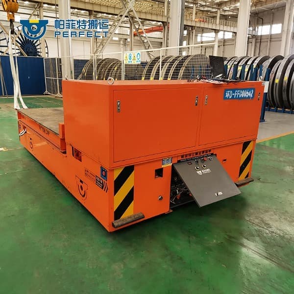 AGV trackless with tire transfer trolley steel mill moving metal parts