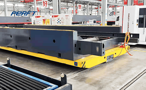 Electric Rail Transfer Cart Heavy Equipment Machinery Transport