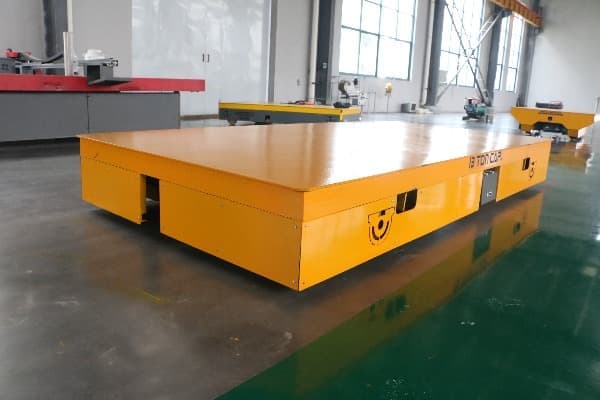 Size form both ends transfer cart to move steel plate