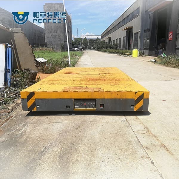 Transfer trolley design handling heavy duty materials