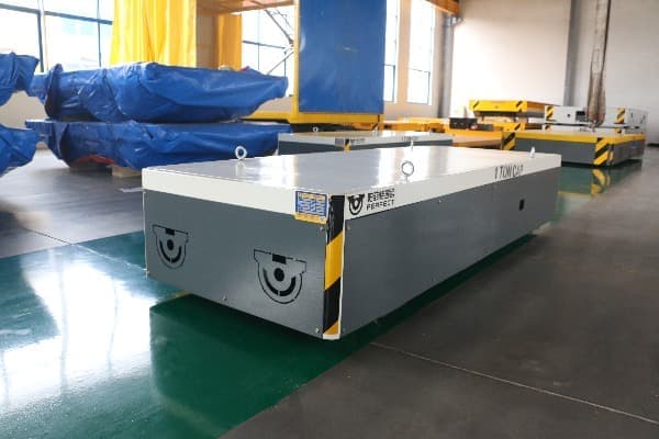 high quality steel transfer trolley for handling metal parts