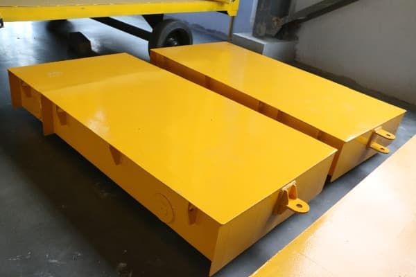 Motorised Rail Transfer Flat Cart For Outdoor Shipyard