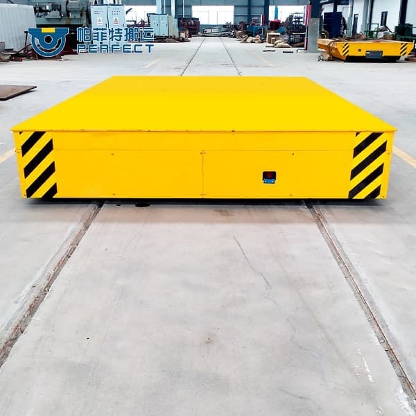 Heavy Loading Rail Transfer Platform Trolley To Move The Various Parts