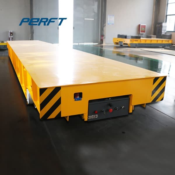 Industrial Rail Transfer Cart for handling steel parts