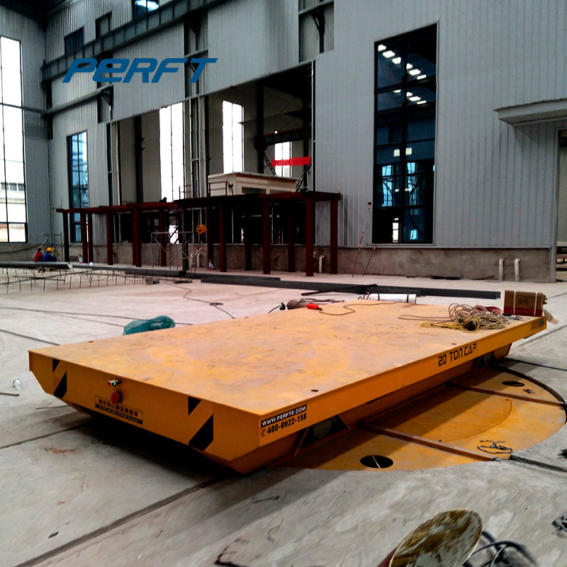 Rail transfer cart to handling steel plate