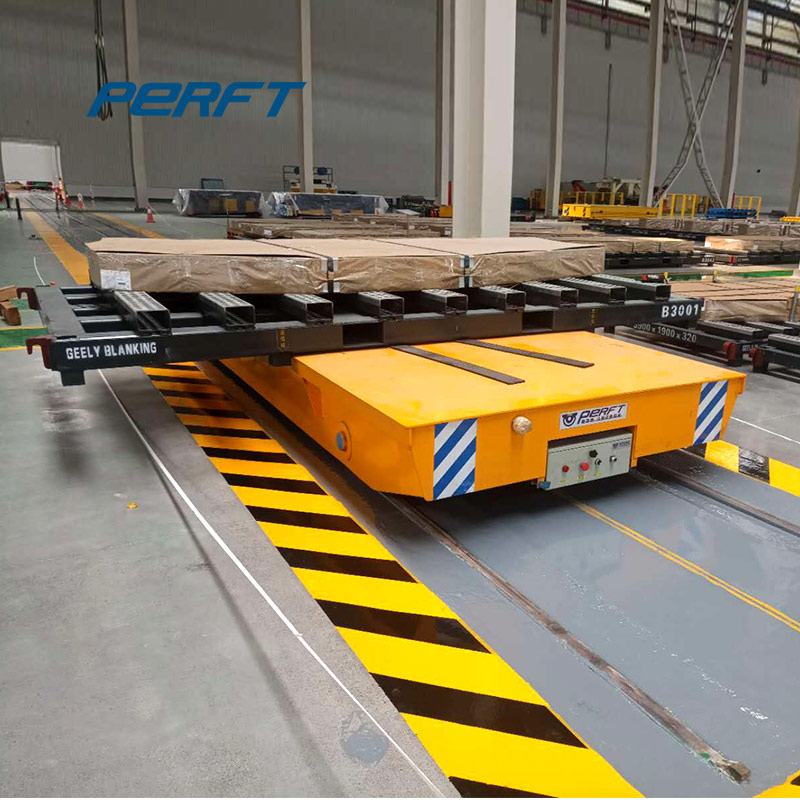 Rail transfer cart to handling steel structures