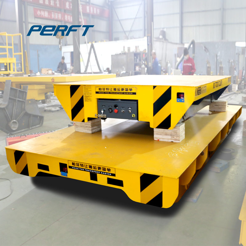 Lithium battery operated custom 20 ton rail transfer cart