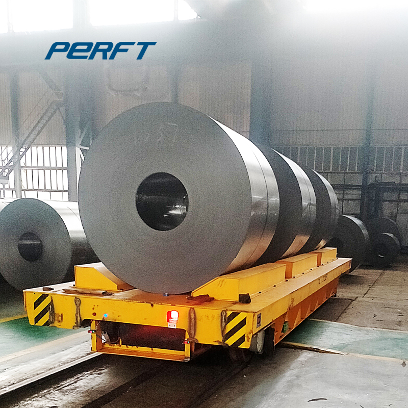 Industrial Transfer Cart for Steel Rolls Warehouse