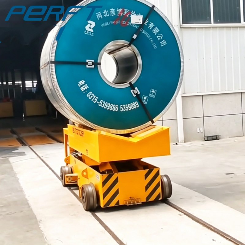 20 Ton Steel Coil Lifting RGV Motorized Transfer Cart