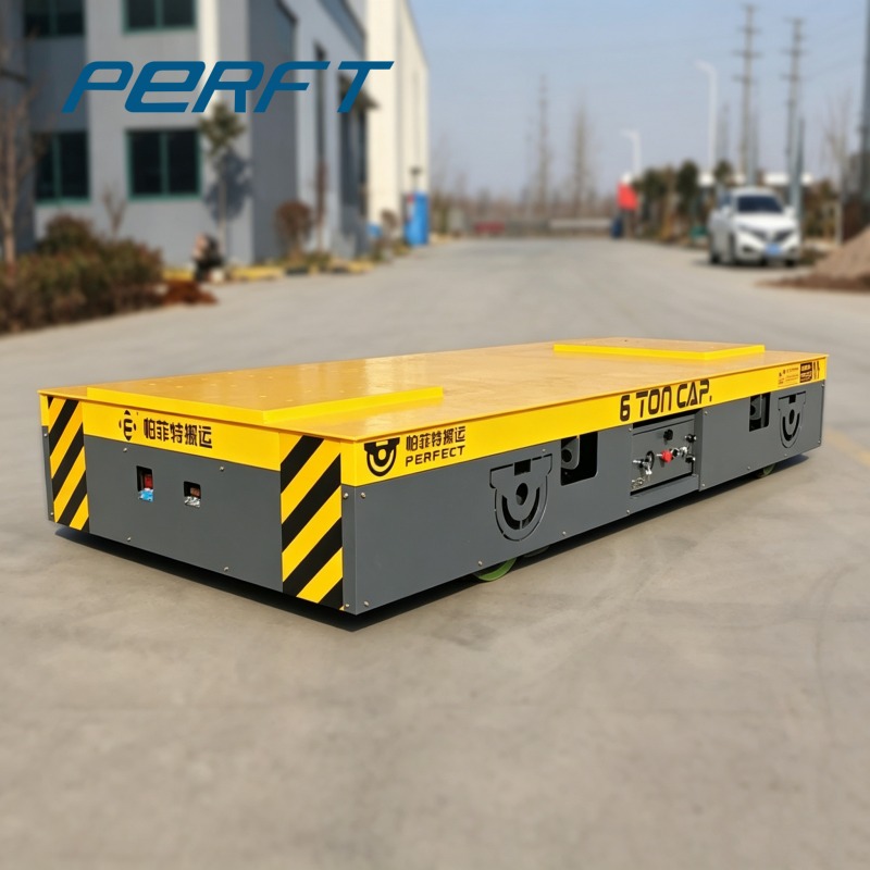 How to Transport Long Loads Safely with a Trackless Transfer Cart